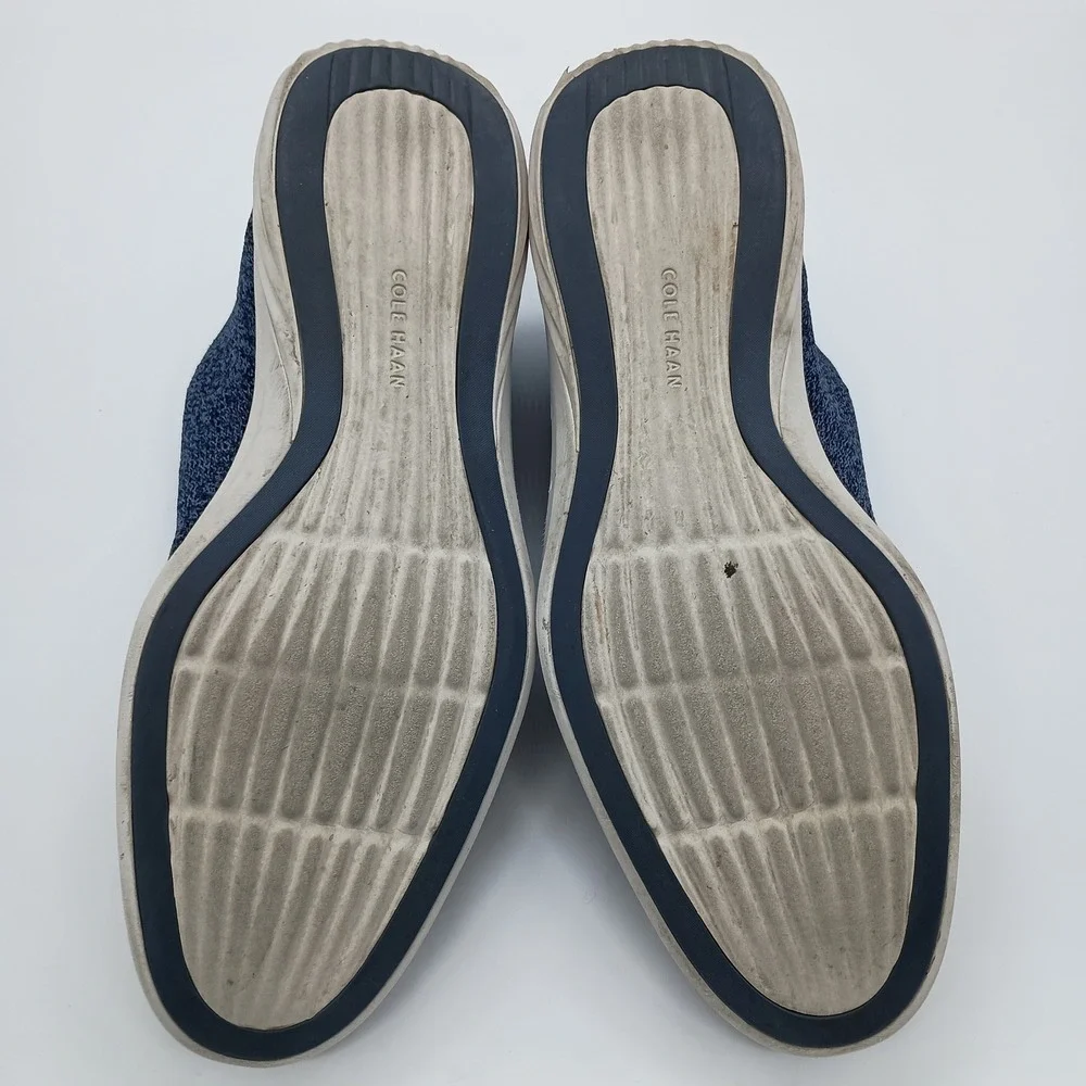 Cole‎ Haan Grand Evolution Stitchlite Oxford Navy Blue Knit Shoes Mens 12M